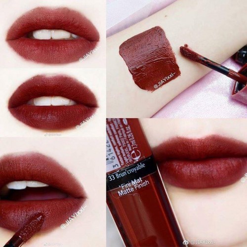 Káº¿t quáº£ hÃ¬nh áº£nh cho Son kem lÃ¬ rouge edition velvet bourjois 33