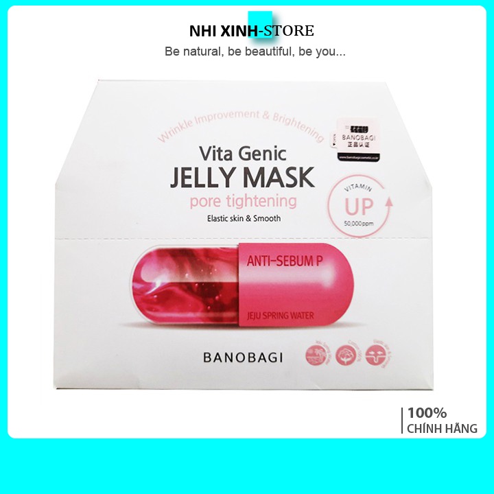[New-Update 1 Hộp 10 Mask] Mặt Nạ Banobagi Vita Geic Jelly Mask Đủ 6 Mầu