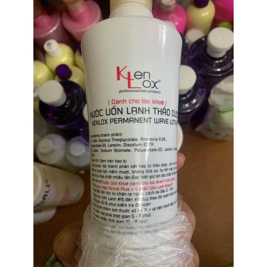Thuốc uốn lạnh thảo dược hương thơm cho tóc khỏe Kenlox 1000ml x2