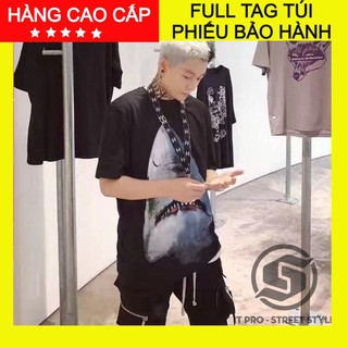 [Freeship - Hình Thật]Áo GVC Shark ngắn tay Full Tag Túi, áo thun unisex thuộc street style