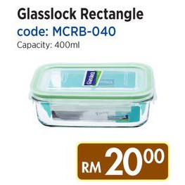 Hộp đựng thủy tinh GLASSLOCK 400ml MCRB040