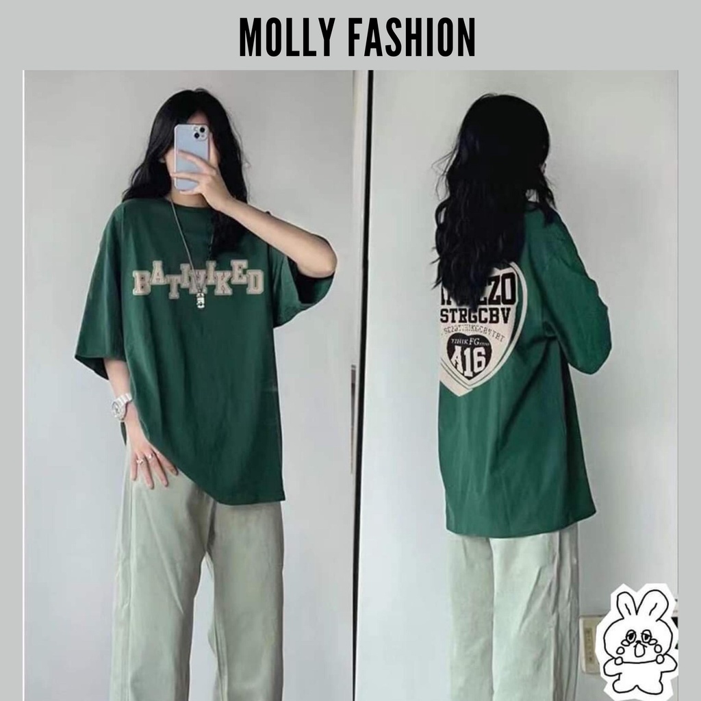 Áo thun tay lỡ ❤️ Áo phông Unisex BATTLE KID form rộng Freesize dành cho nam nữ Molly Fashion