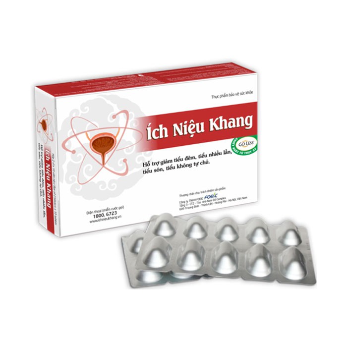 Ích Niệu Khang - giúp phục hồi chức năng bàng quang, hỗ trợ giảm tình trạng tiểu đêm, tiểu nhiều lần