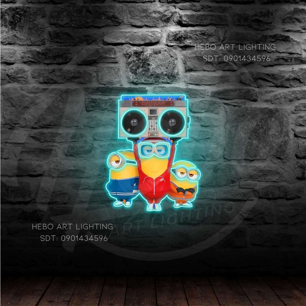 Đèn Neon x Acrylic Trang Trí Minion Long Range Box. NEON SIGN