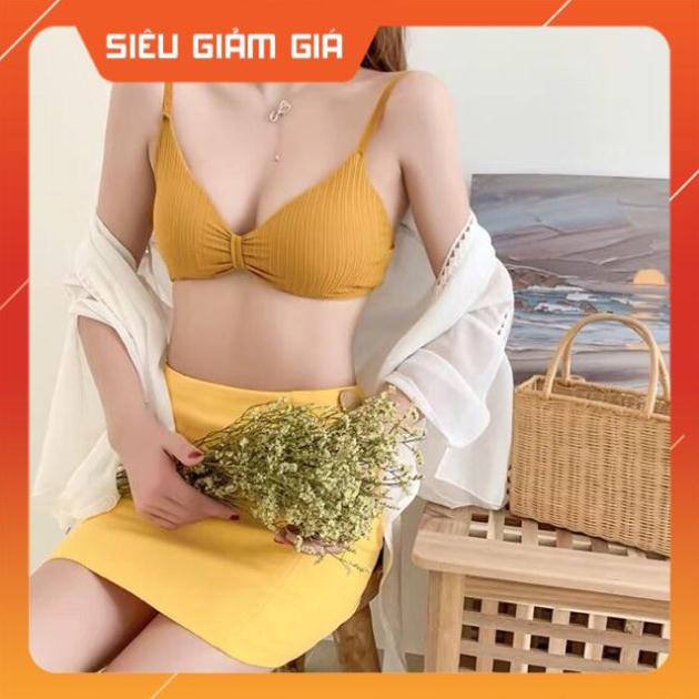 Áo Bra Tăm Thắt Nơ Siêu Nâng Không Gọng 9932