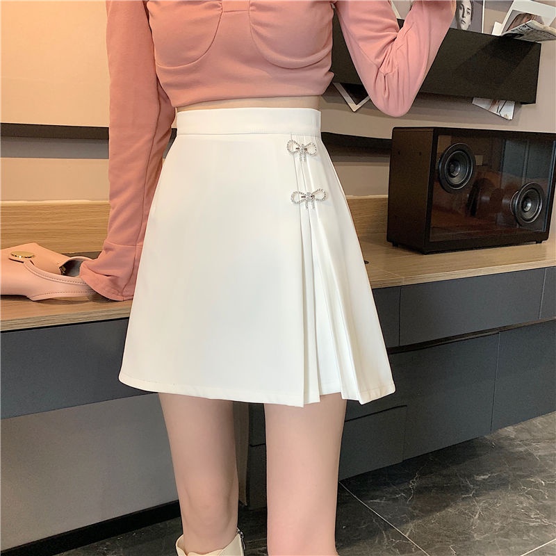 Skirt female A-line skirt Korean version 2022 new high waist pleated skirt Mini Skirt