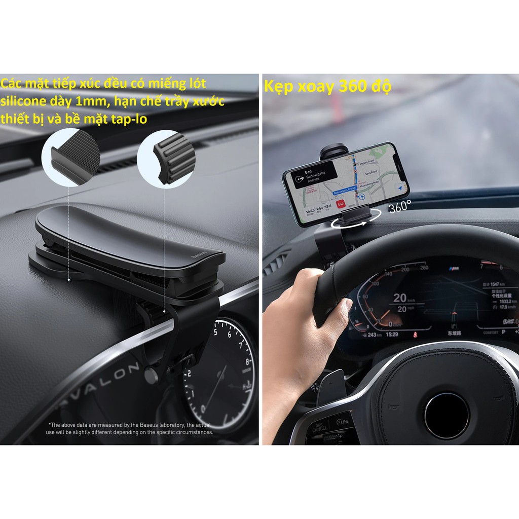 [Kẹp tap-lô]Kẹp điện thoại trên ô-tô Baseus Big Mouth Pro Car Mount SUDZ-A01 | BigBuy360 - bigbuy360.vn