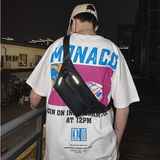 Túi đeo chéo nam 9HOPE chất liệu da chống nước phong cách Streetwear TC112 | BigBuy360 - bigbuy360.vn