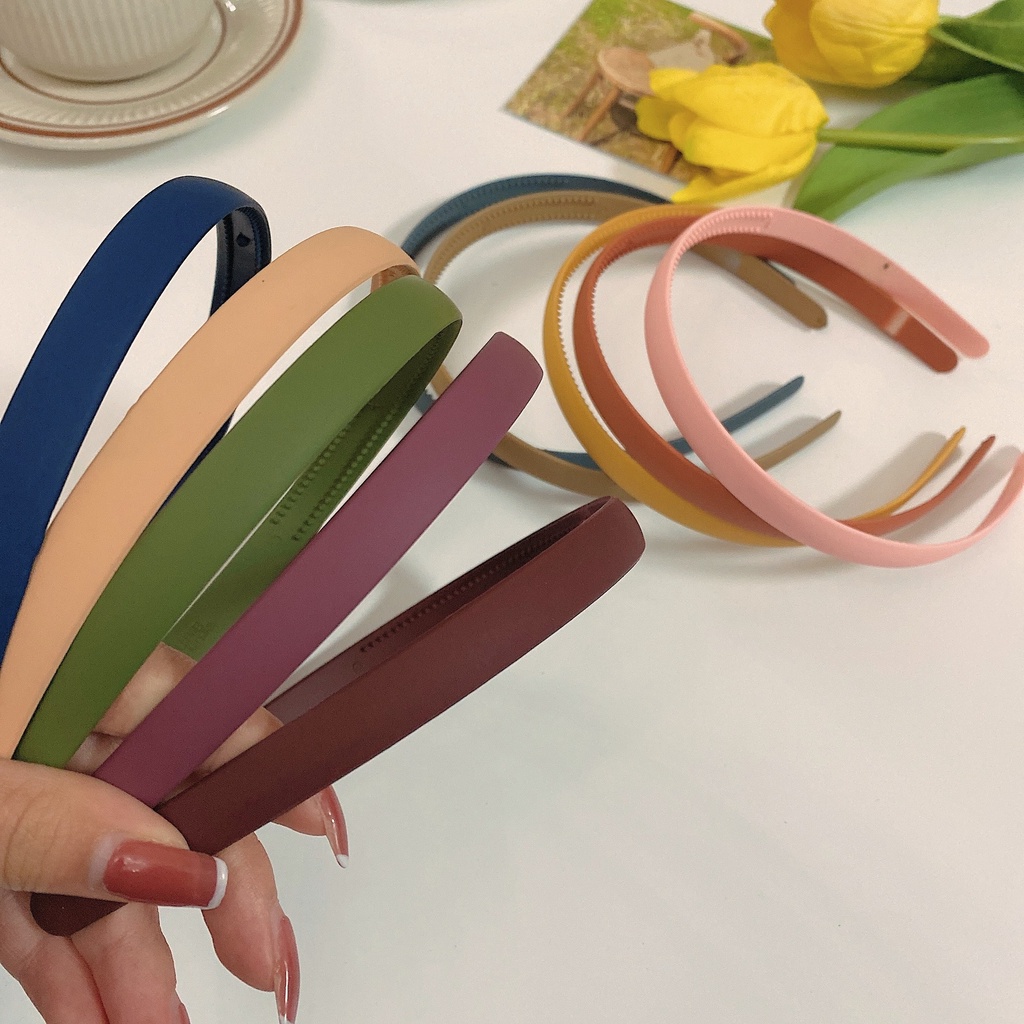 Bờm tóc nhựa nhiều màu siêu xinh bản nhỏ - Bơ Store