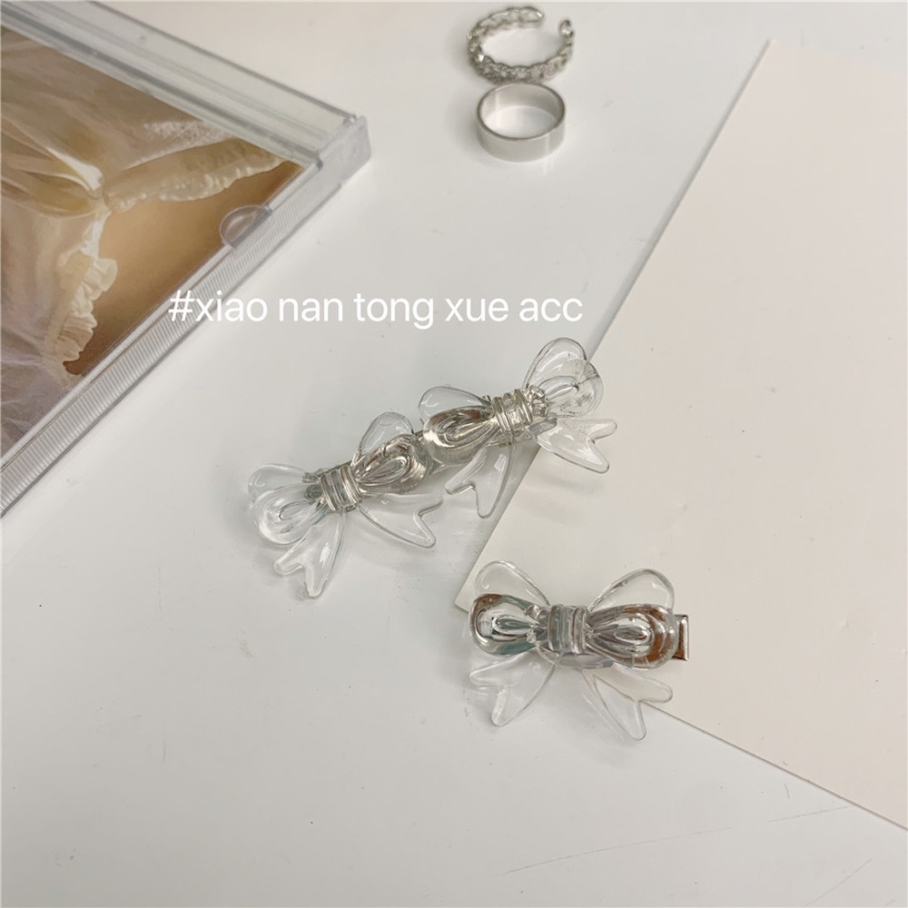 Kẹp tóc mỏ vịt hình nơ đáng yêu thời trang 2021