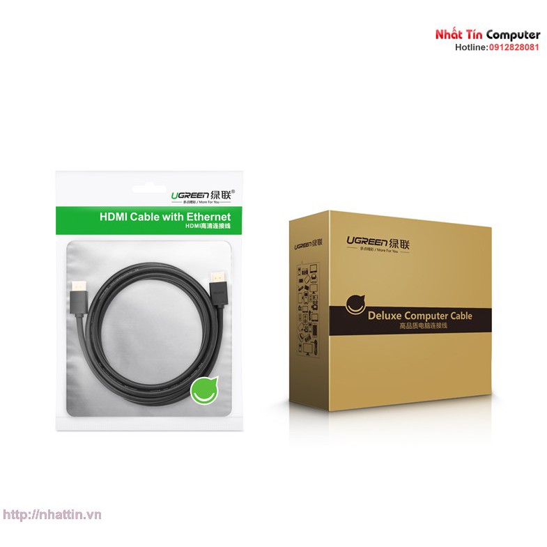 Cáp HDMI dài 5m cao cấp hỗ trợ Ethernet + 4k 2k HD104 chính hãng Ugreen 10109