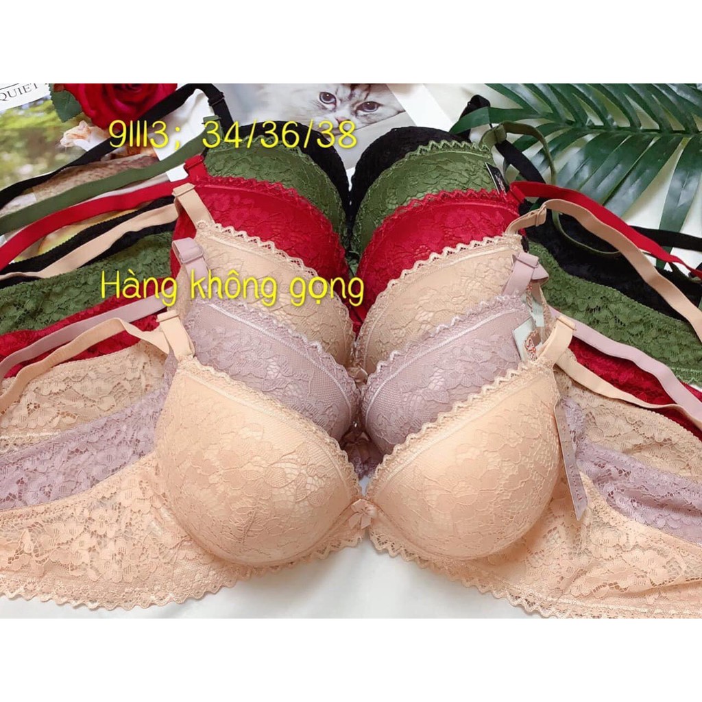 Áo lót ren Thái Lan không gọng mút dày cao cấp dày 6-7 phân
