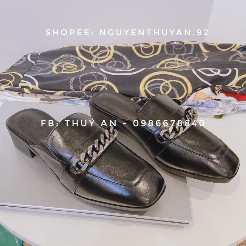 Sục da da xích loại gót 4cm [ VIDEO+ẢNH THẬT SHOP CHỤP] | BigBuy360 - bigbuy360.vn