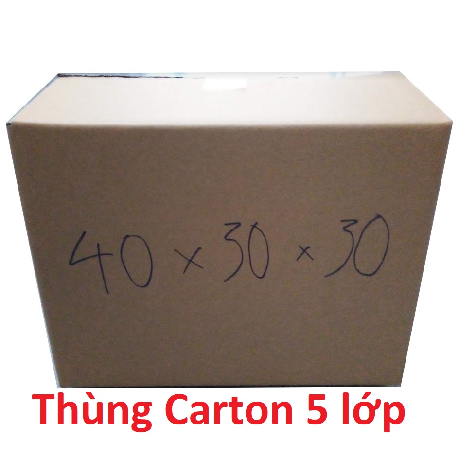 Thùng carton chuyển nhà kích thước lớn 5 lớp 40 x 30 x 30cm