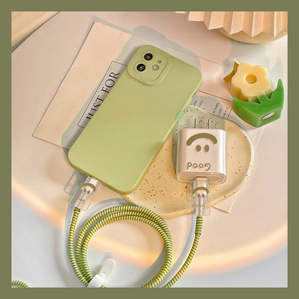 Ốp Điện Thoại TPU Bảo Vệ Dây Cáp Sạc USB Cho Iphone 14 11 12 13 18W 20W