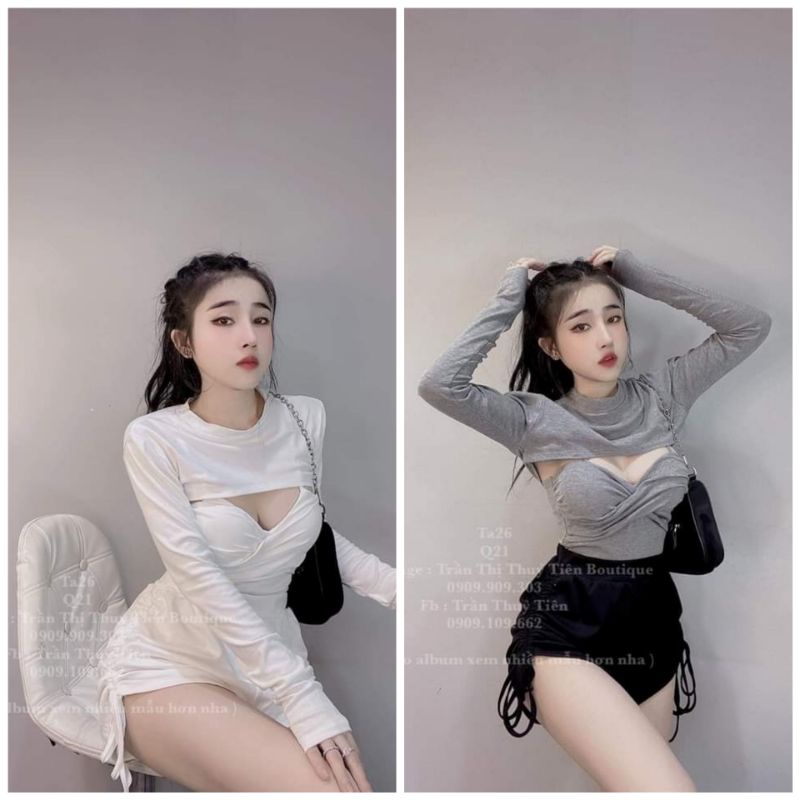 Set quần rút dây + áo tay dài 2 món