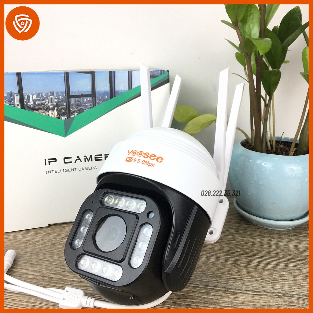 Yoosee camera 3.0Mpx quay đêm có màu - Camera wifi yoosee ngoài trời 4 râu 14 led - 4 anten - 3Mpx - FullHD 1080P