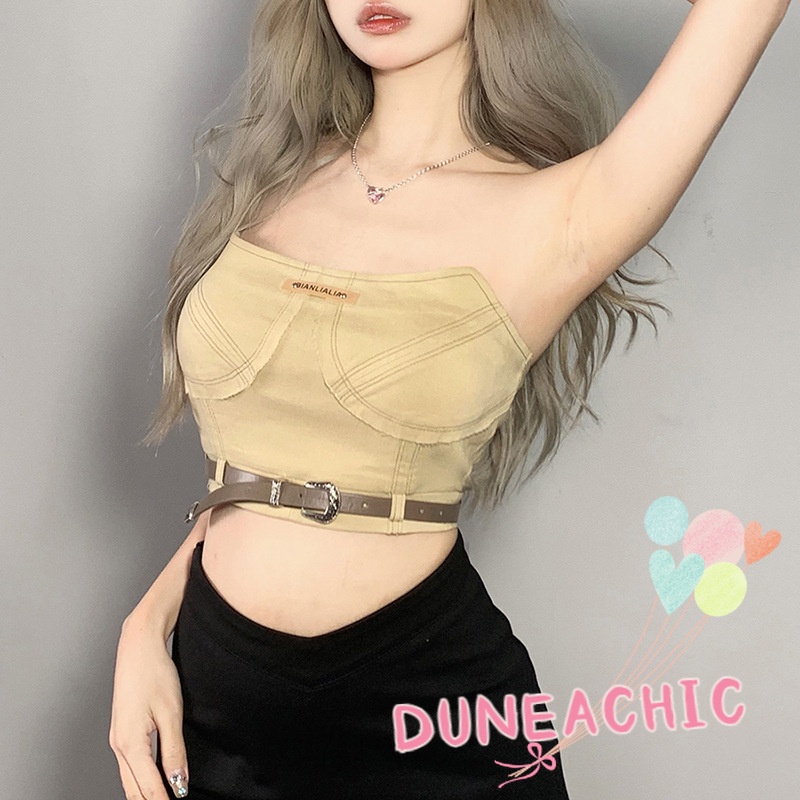 DUNEA Áo Ống Thiết Kế Quyến Rũ Cho Nữ