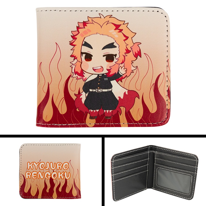 Ví Ngắn In Hình Nhân Vật Tanjirou Nezuko Kiyuki Zenitsuki Purgatory Inosuke Thời Trang