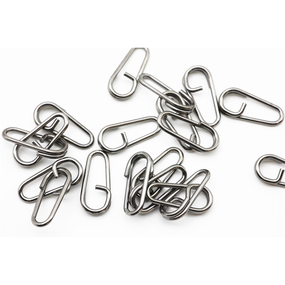 Set 50 khuyên nối mồi câu cá 16 18 21mm bằng thép không gỉ