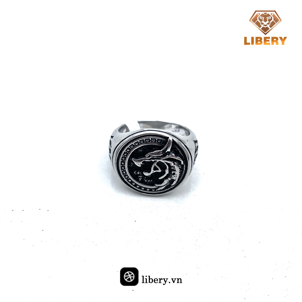 Nhẫn thời trang nam nữ kim loại Libery - Mẫu N043