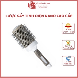 Lược sấy tĩnh điện Nano sấy tròn tạo kiểu tóc, tặng độ bóng tóc giảm độ xăm cứng chống tĩnh điện tóc - myphamvananh