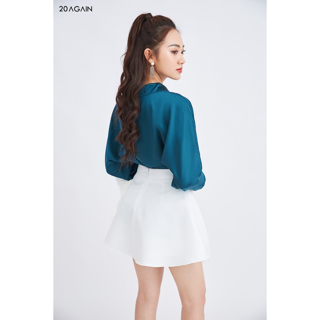 Chân váy A xếp nơ 1 bên 20Again JAA1332 | BigBuy360 - bigbuy360.vn