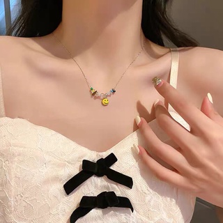 Vòng cổ mặt hình mặt cười đơn giản thời trang cho nữ