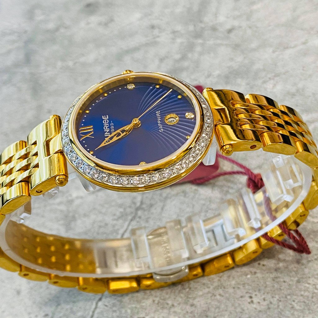 Đồng hồ Sunrise nữ chính hãng Nhật Bản L.2192.AA.G.X - kính saphire chống trầy - Bảo