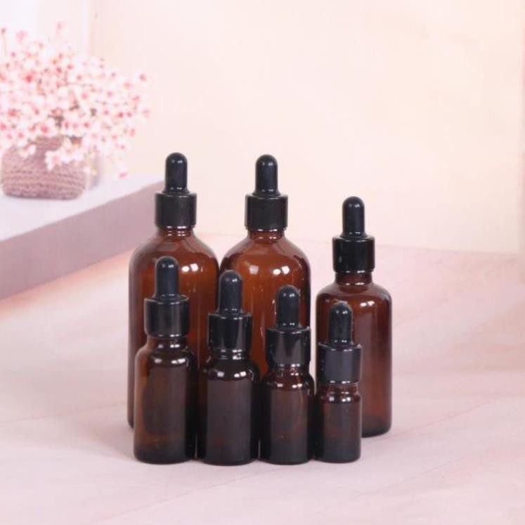 Lọ Chiết Serum ❤ TOP GIÁ RẺ ❤ [50ml] Lọ đựng tinh dầu bóp giọt khoen đen chiết mỹ phẩm, phụ kiện du lịch