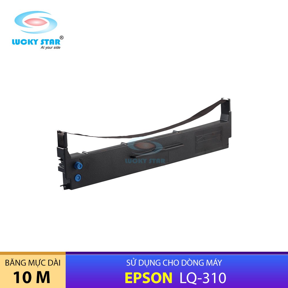 Ruy Băng Mực In Máy In Kim Epson LQ-310, Ribbon Catridge Epson, Băng Mực Dài 10M, Thương Hiệu Lucky Star Chính Hãng