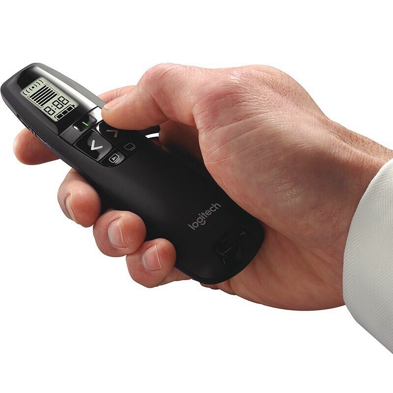 Bút chỉ slide R800 Logitech, tia lazer màu xanh, đỏ