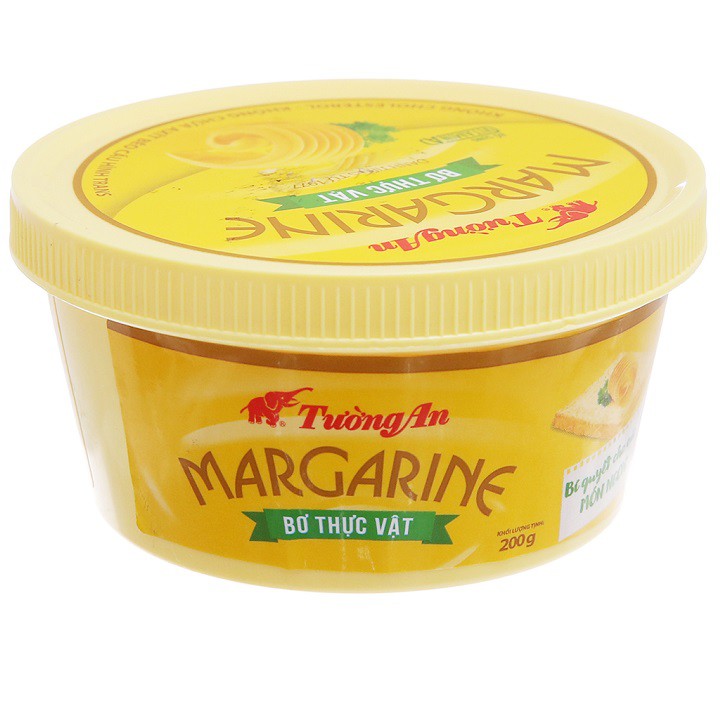 [Mã 1010FMCGSALE1 giảm 10% đơn 250K] Bơ Thực Vật Tường An Margarine 200g (hộp lớn)