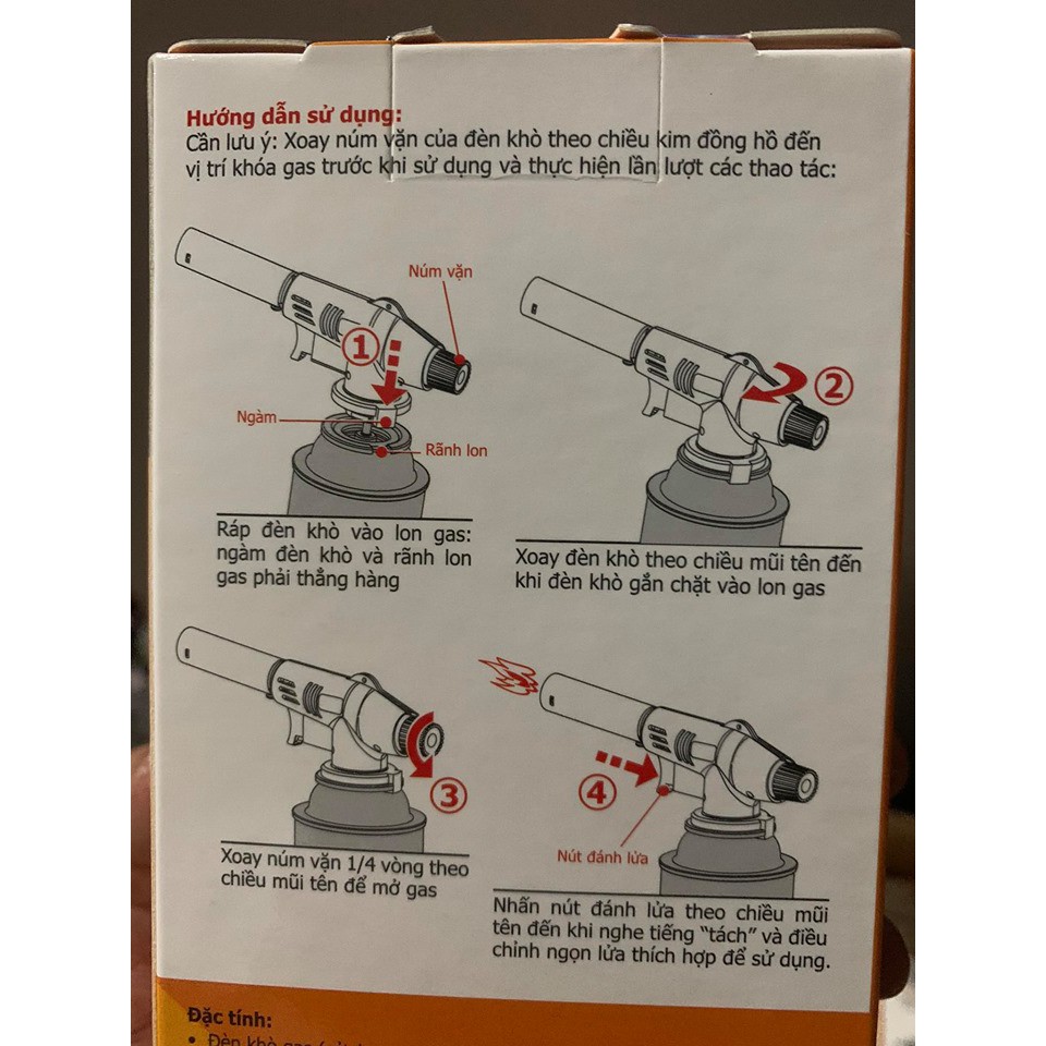 Đèn khò gas Namilux NA-167