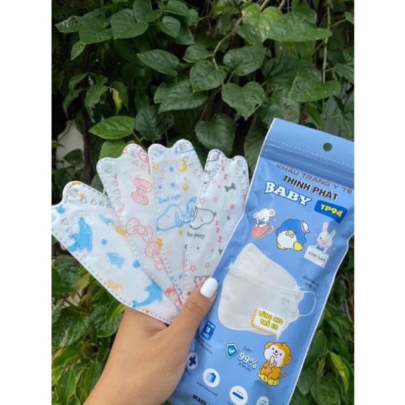 [03 - 08 tuổi] Khẩu trang 4 lớp kháng khuẩn KF94 công nghệ Hàn Quốc