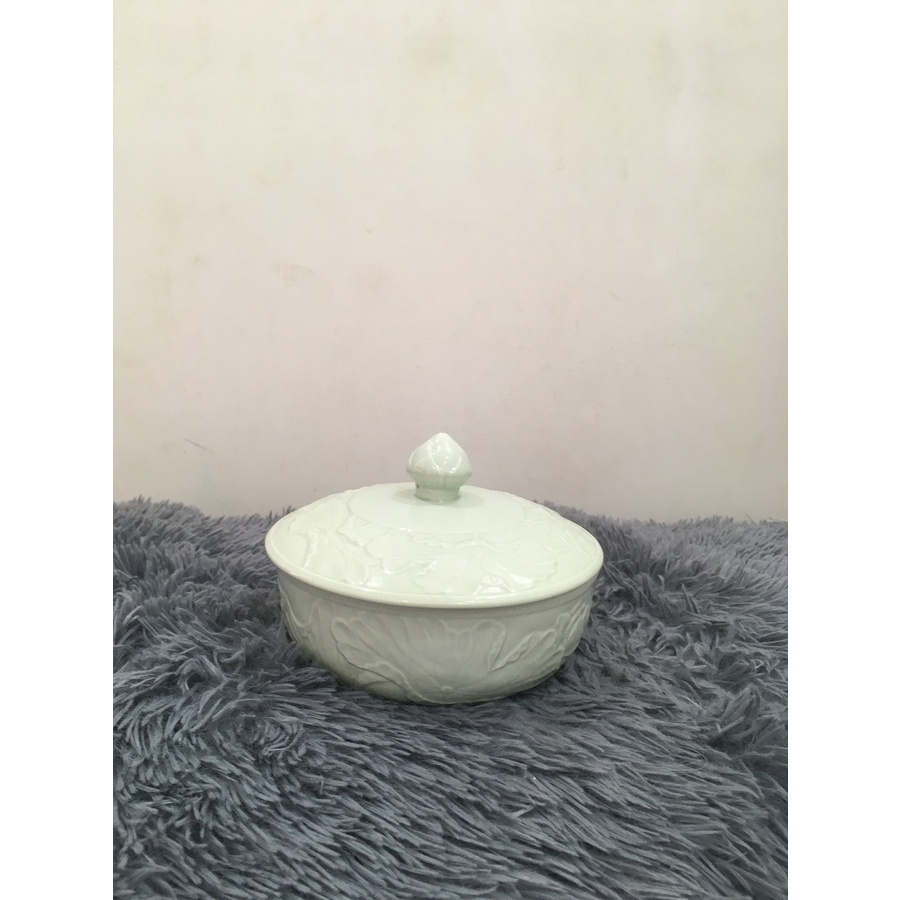 TÔ BÔNG SEN + NẮP - 16 CM - GỐM SỨ VIỆT
