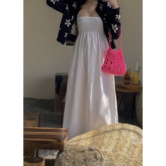 Túi lưới len cầm tay handmade