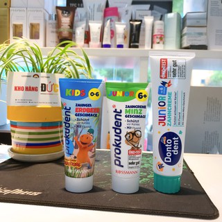 Kem Đánh Răng Trẻ Em Prokudent và Dontodent Từ 0 - 6+ (hàng Đức)