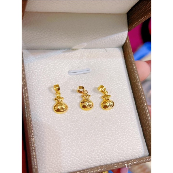 Mặt dây đeo hổ, túi vàng 10kara