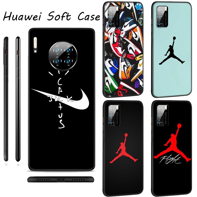 Ốp điện thoại silicone mềm in hình Nike Air Jordan 23 LU6 cho Huawei P40 Pro Max P30 P20 Pro P9 Lite Nova Smart