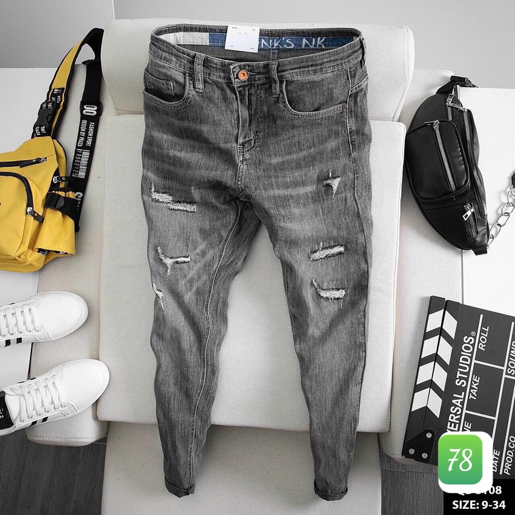 Quần jean nam 💥Freeship💥  Quần Jean Nam, Quần rin chất bò cao cấp Ống Đứng Dáng Cao Basic HA12 | BigBuy360 - bigbuy360.vn
