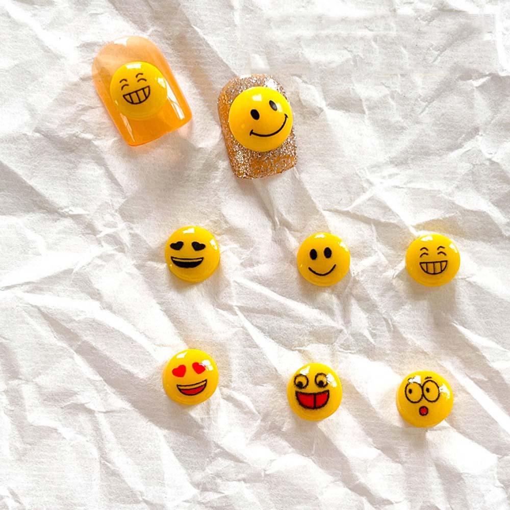 Phụ Kiện Trang Trí Móng Tay Hình Mặt Cười Phong Cách Nhật Bản DIY