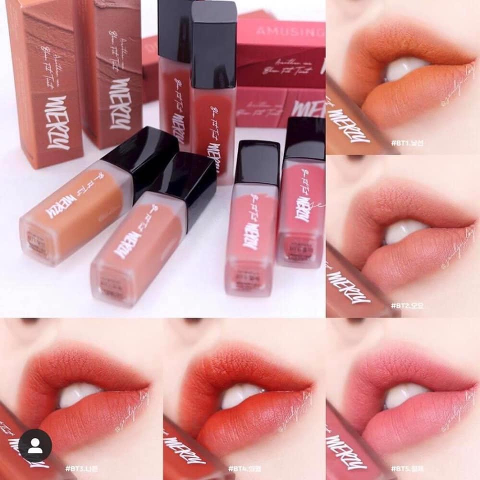 Son Kem Siêu Lì, Lên Màu Siêu Chuẩn, Mịn Mượt Merzy Blur Fit Tint