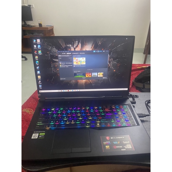 Laptop Msi GL75 Leopard / i5 10th / gtx 1650 ti / 17.3 inch / ram8gb | BigBuy360 - bigbuy360.vn
