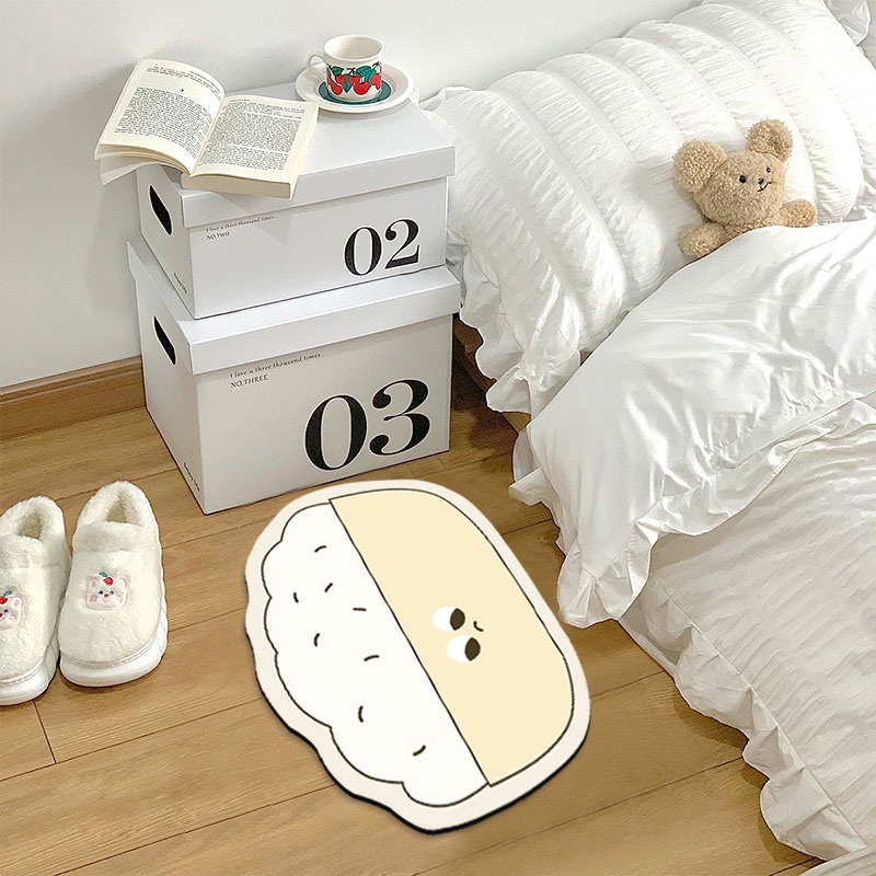 Thảm lót cửa chùi chân Hình Bánh Mì Dễ Thương