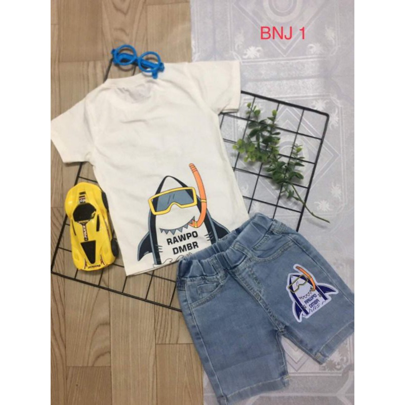 Set quần jean áo cotton áo thun size đại