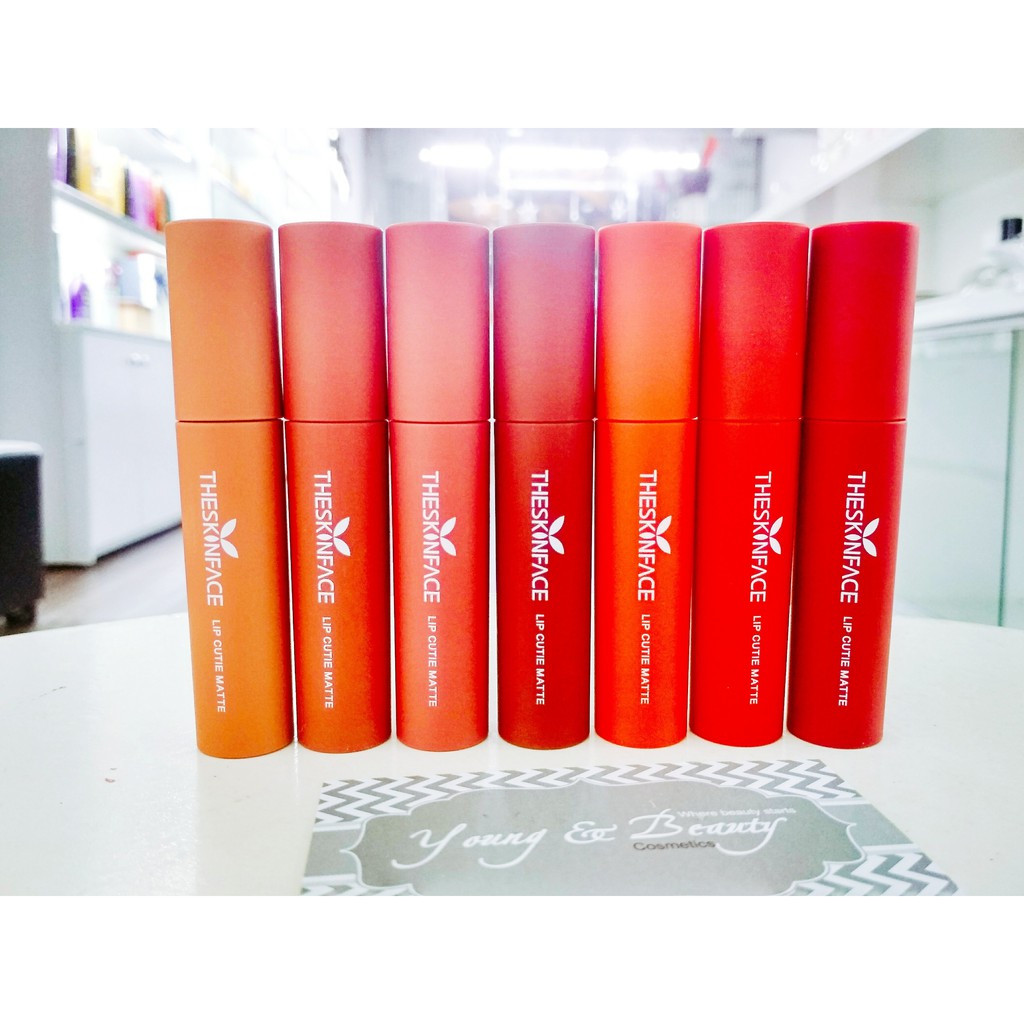 Son kem lì The Skin Face Lip Cutie Matte