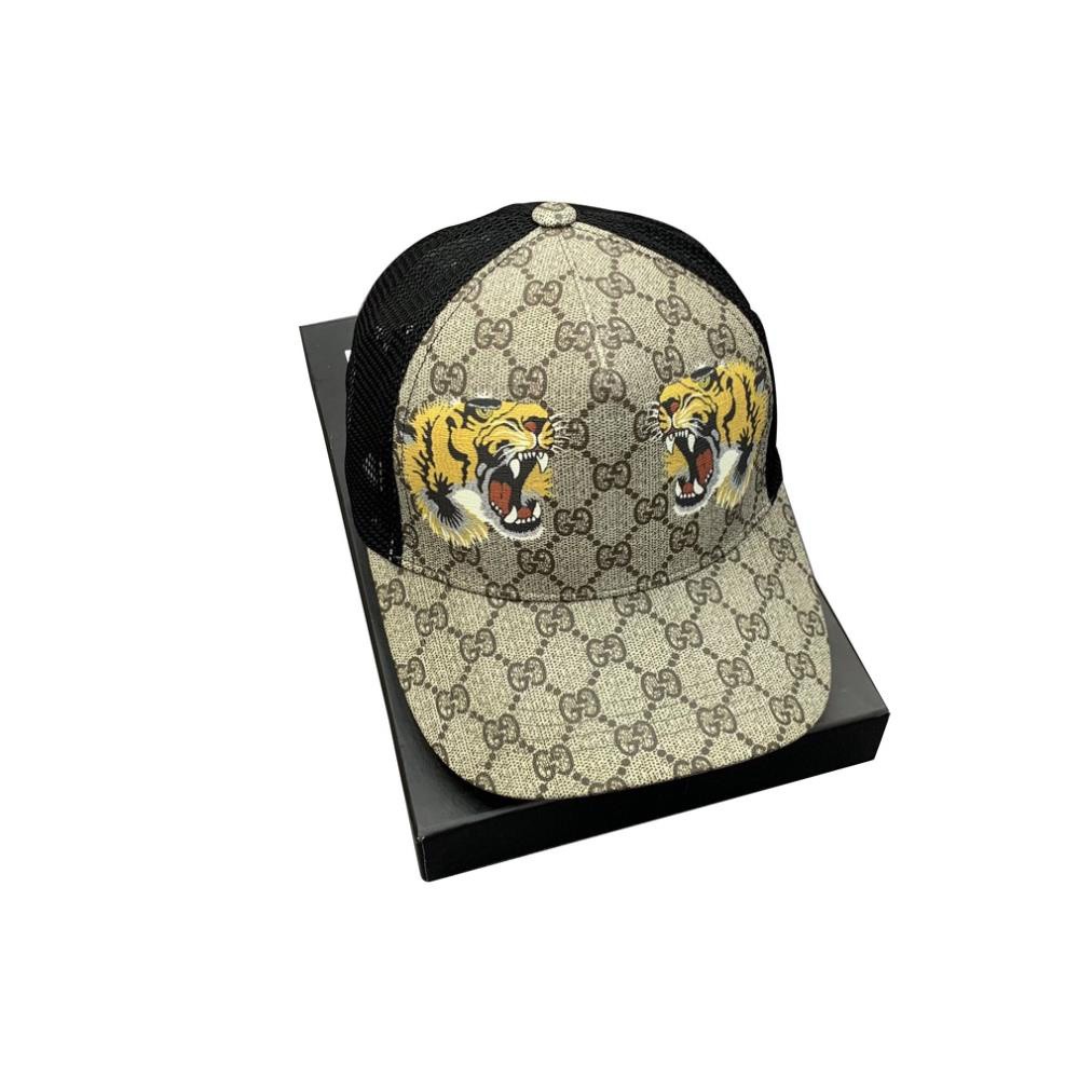 Nón Gucci nam cao cấp form chuẩn ôm đầu họa tiết in hình song hổ GCHO01 Mũ Gucci