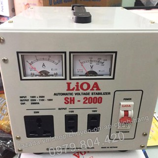 Ổn Áp Lioa 2KVA 1 Pha Dải 130-250V, Thế Hệ II 100% Dây Đồng