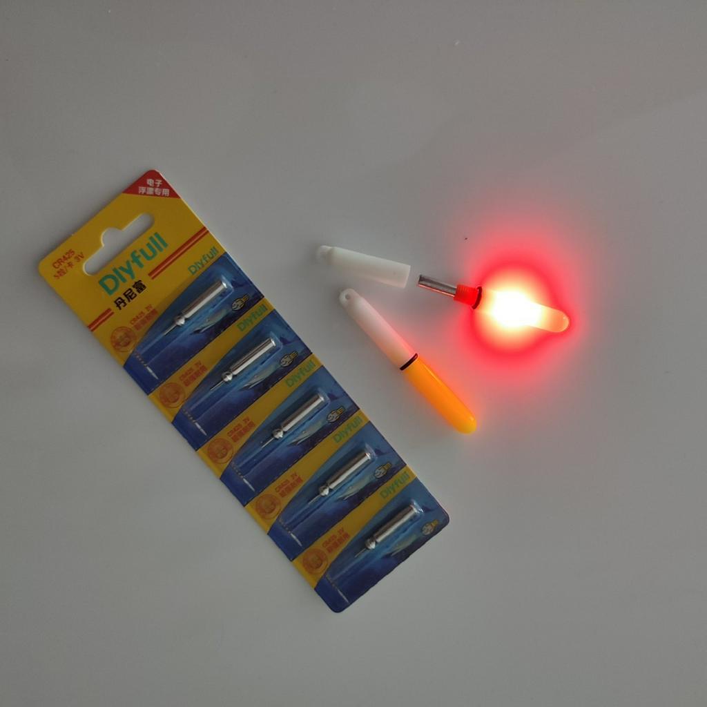 Combo đèn phao câu cá ban đêm kèm pin cr425 câu lục, câu đài